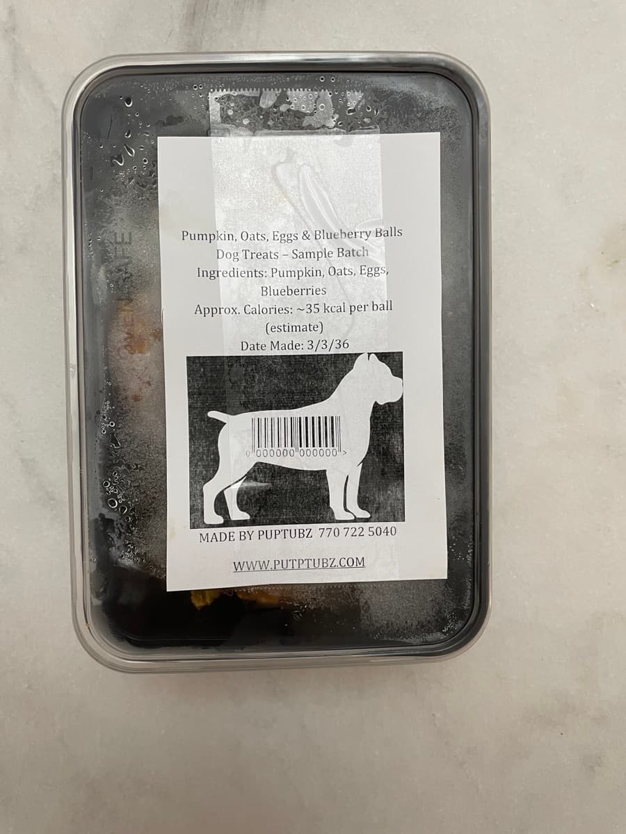 Pumpkin, Oats & Blueberries Baked Bites